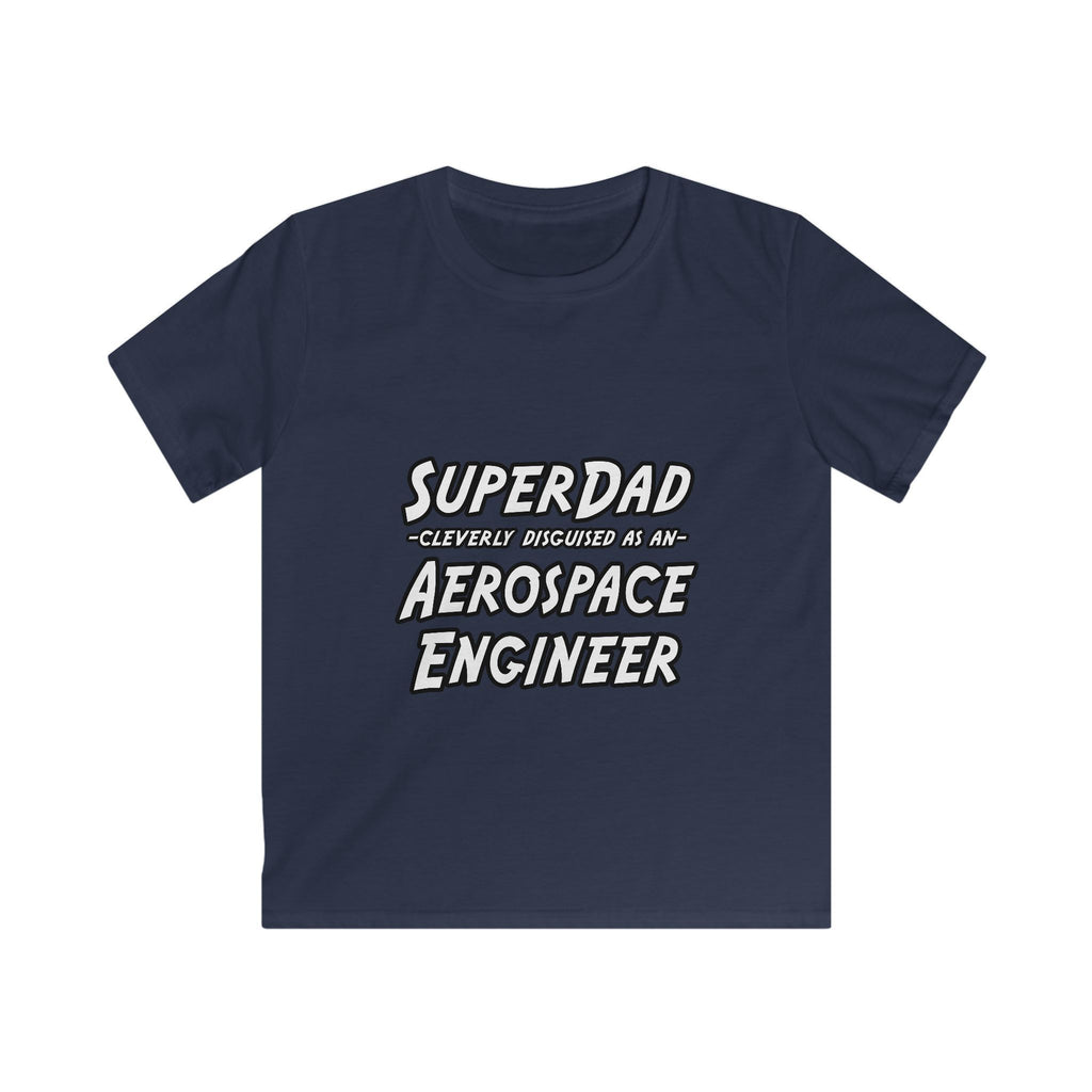 SuperDad...Aerospace Engineer - Kids Softstyle Tee