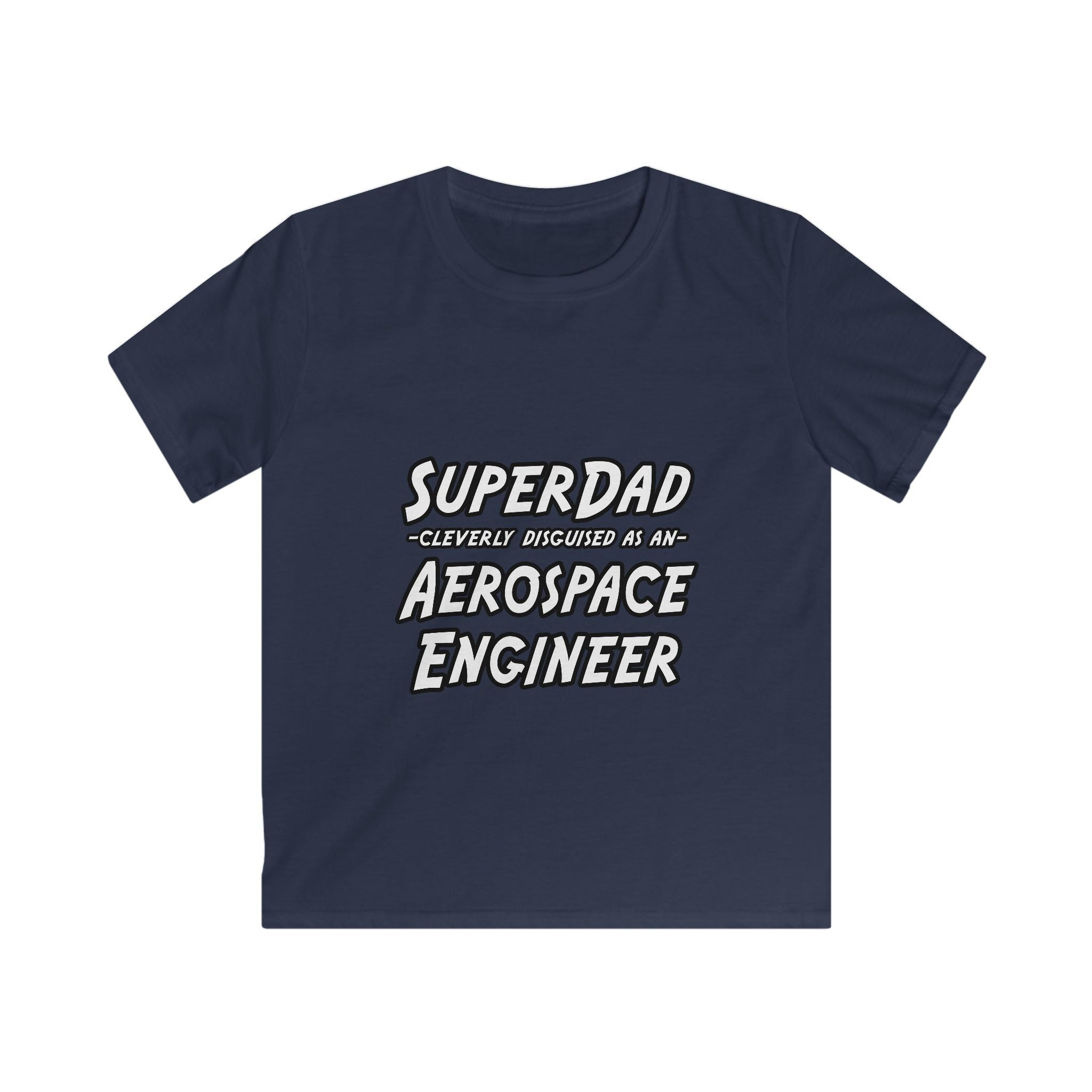 SuperDad...Aerospace Engineer - Kids Softstyle Tee