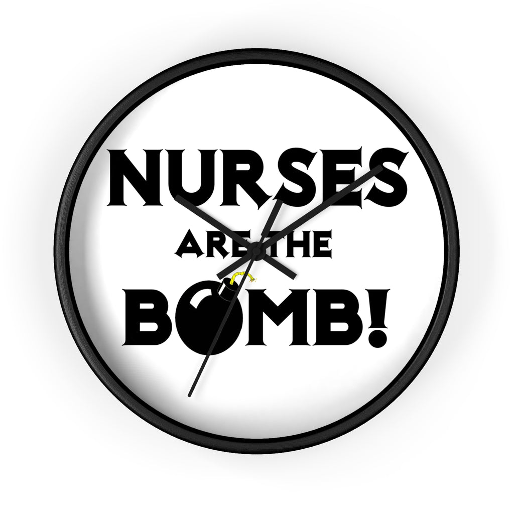 Nurses Are The Bomb! (2) - Wall Clock