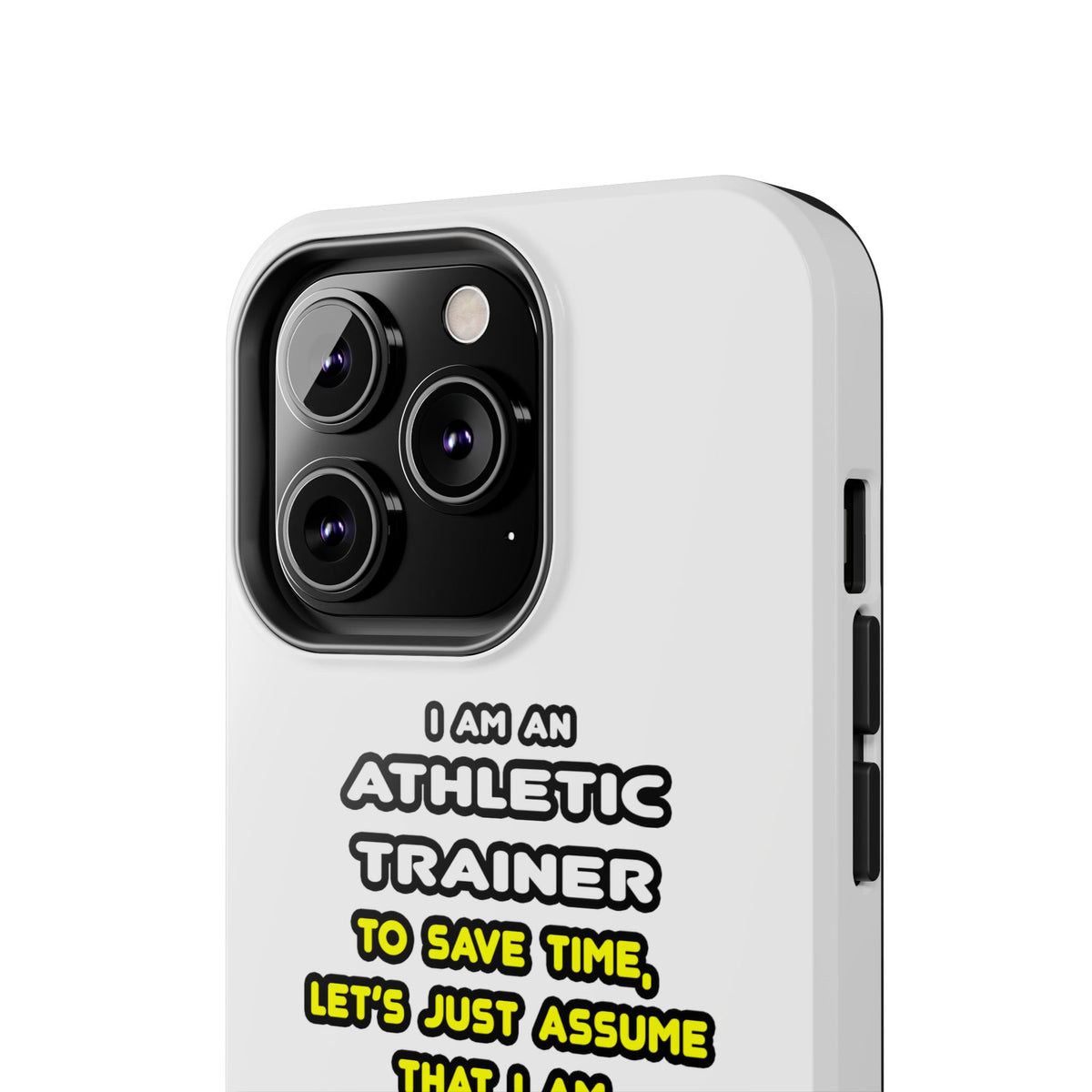 Funny Athletic Trainer T Shirts - Tough Phone Cases