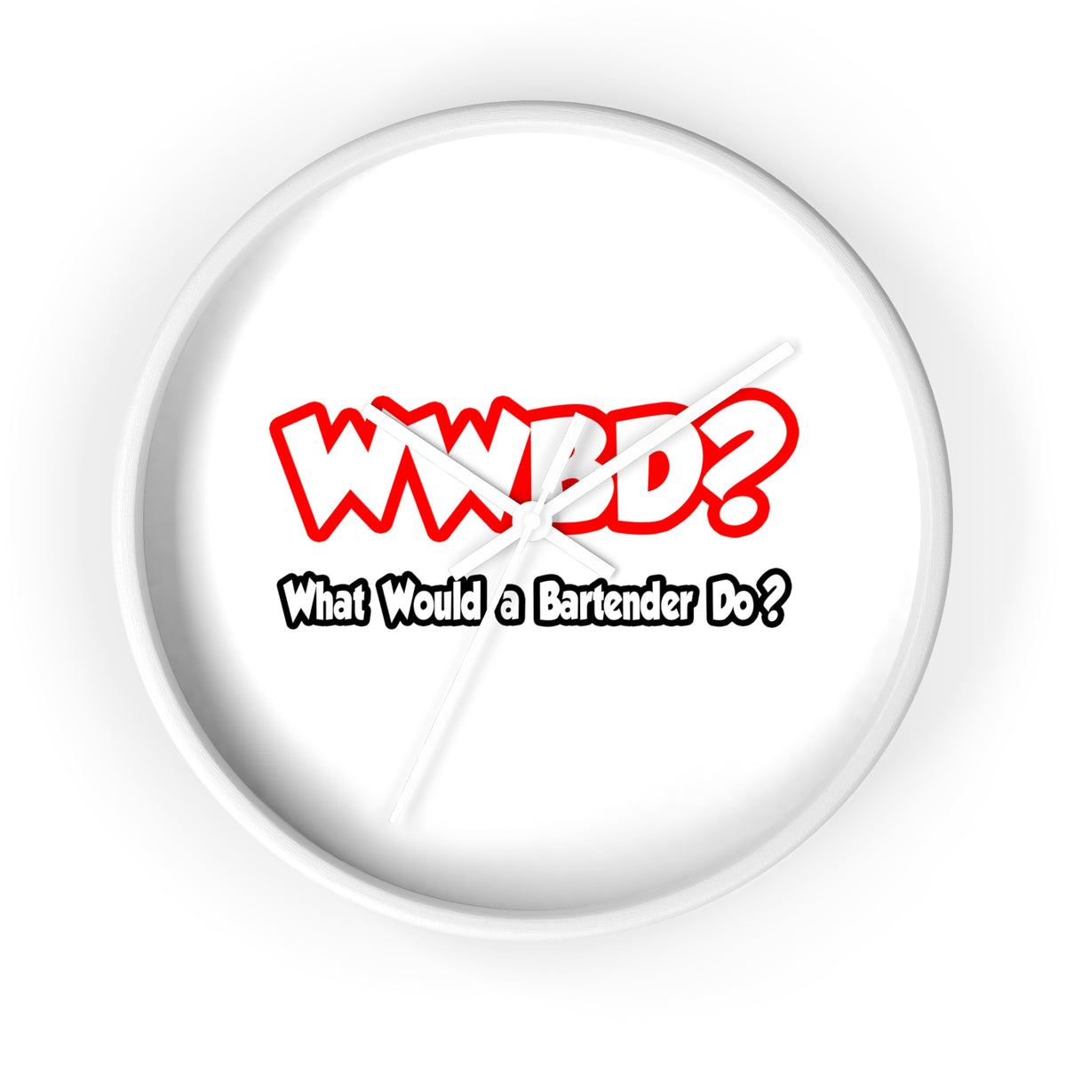 WWBD...What Would a Bartender Do - Wall Clock