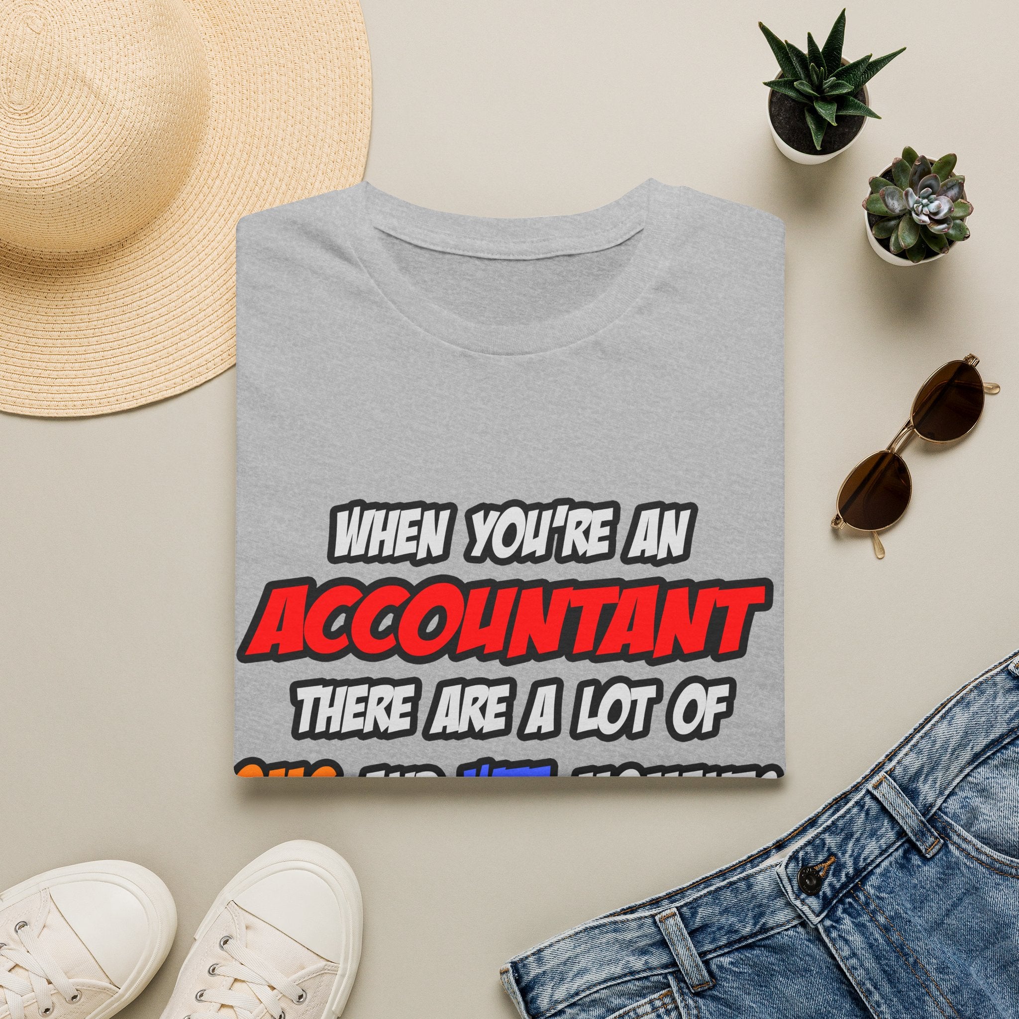 Accountant .. OMG WTF LOL - Unisex Softstyle T-Shirt