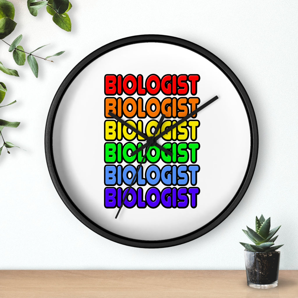 Rainbow Biologist - Wall Clock