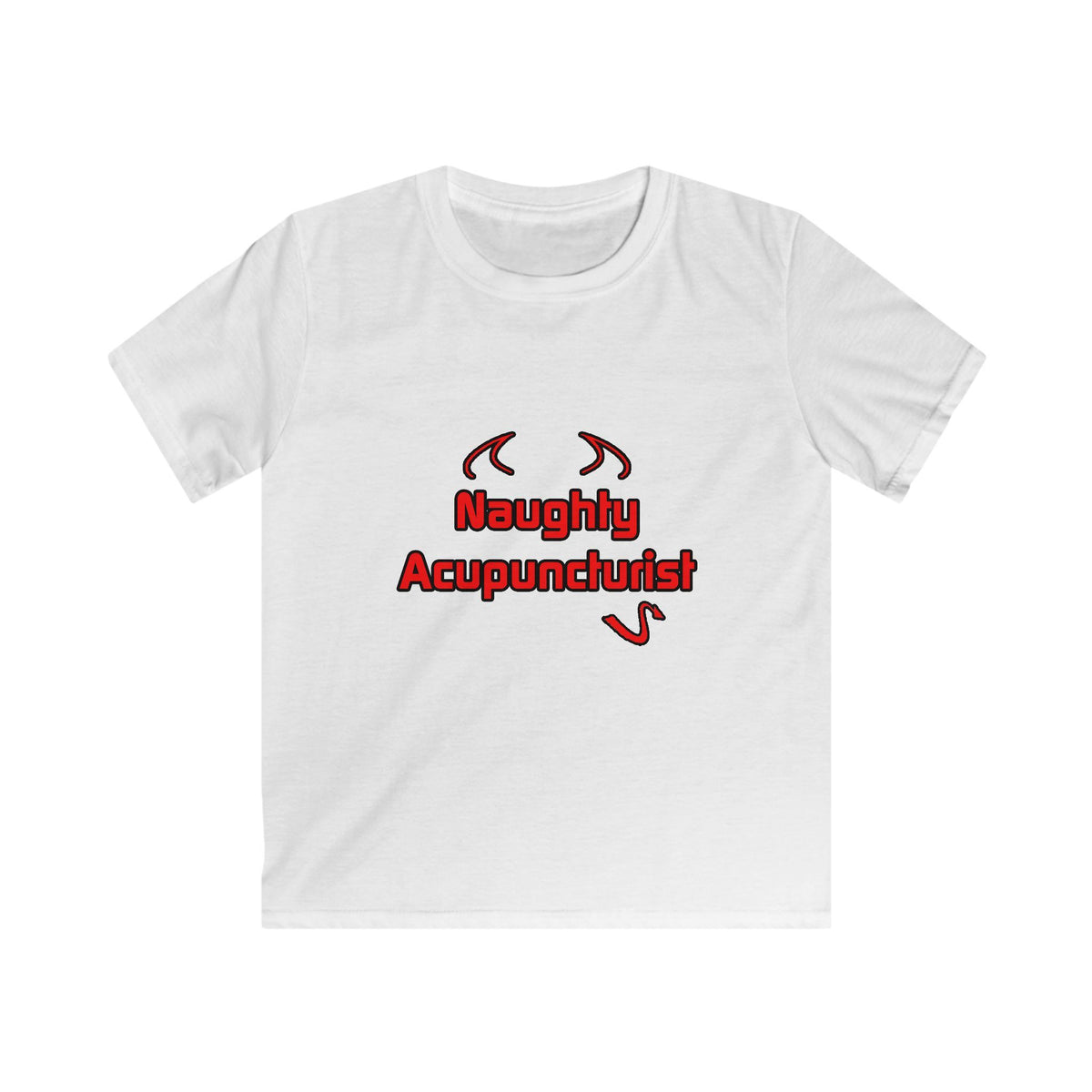 Naughty Acupuncturist - Kids Softstyle Tee