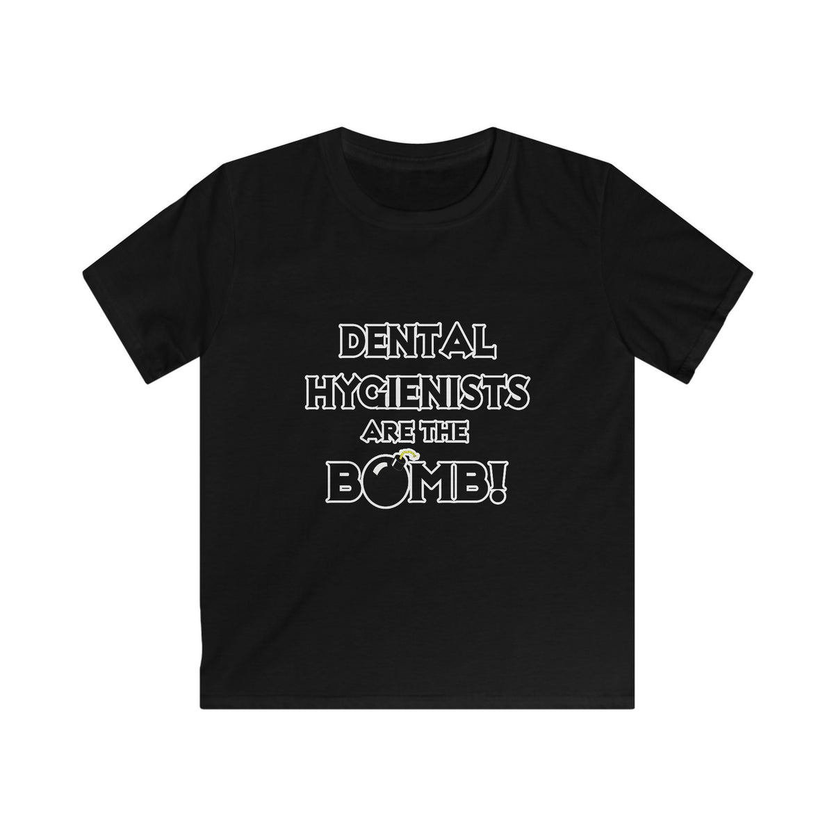 Dental Hygienists Are The Bomb! - Kids Softstyle Tee