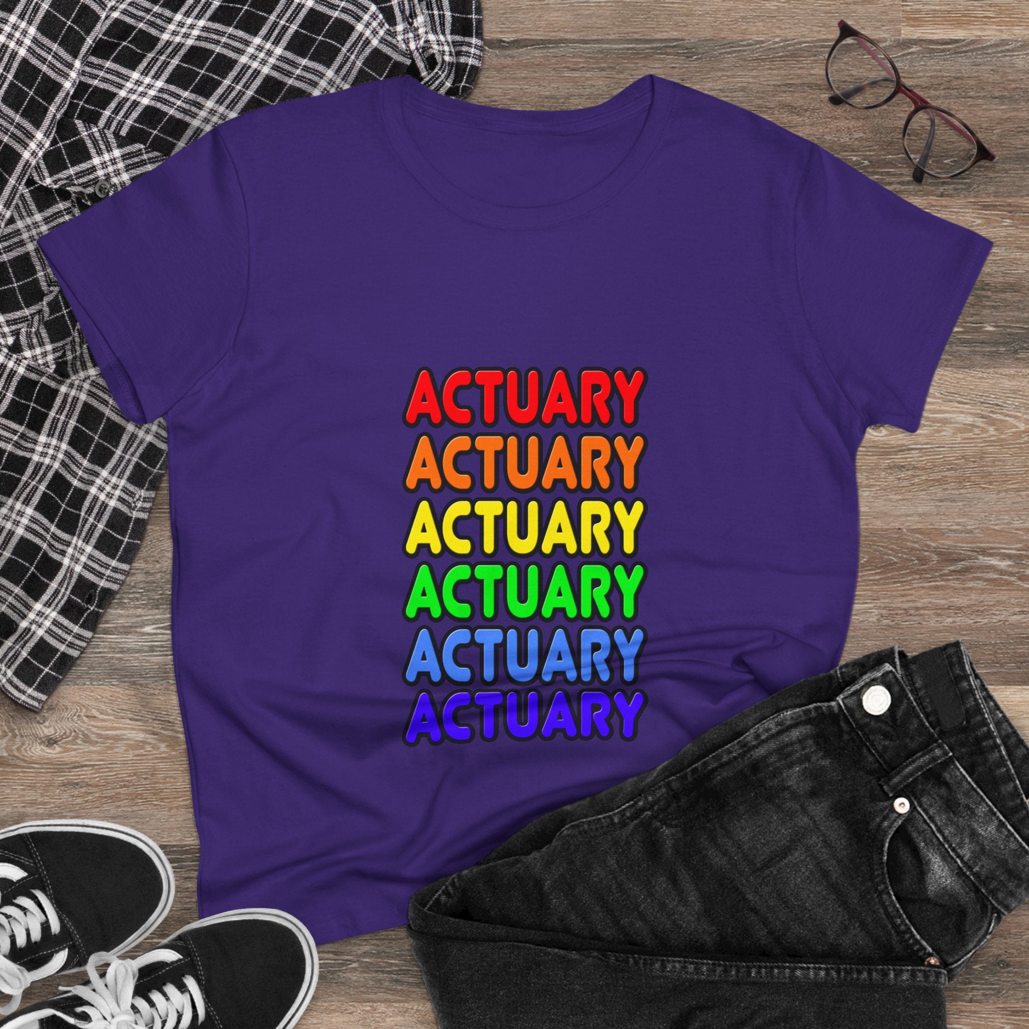 Rainbow Actuary - Women's Midweight Cotton Tee