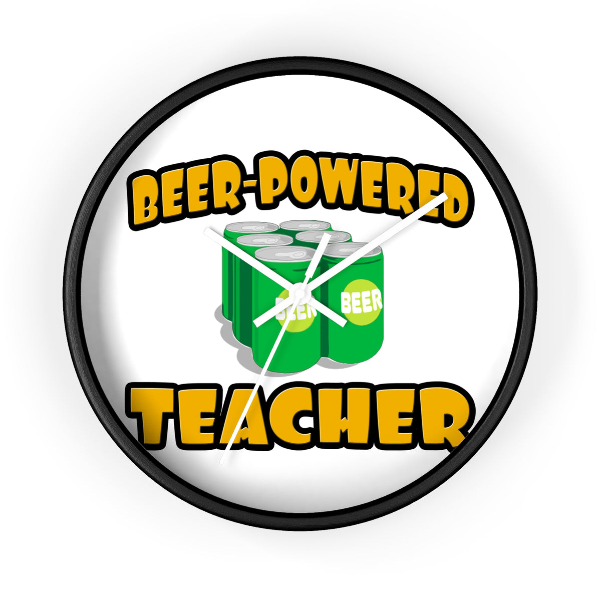 Beer Powered Teacher - Wall Clock