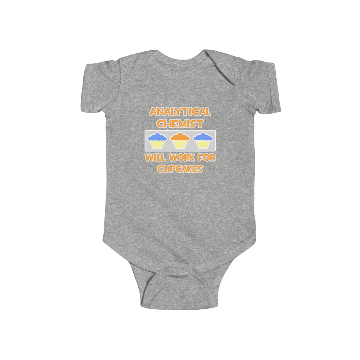 Analytical Chemist ... Will Work For Cupcakes - Infant Fine Jersey Bodysuit
