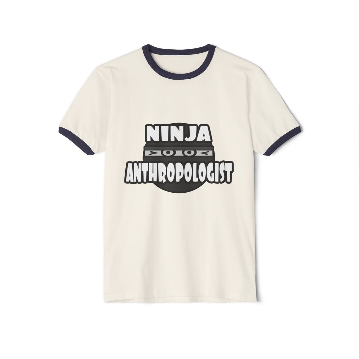 Ninja Anthropologist - Unisex Cotton Ringer T-Shirt
