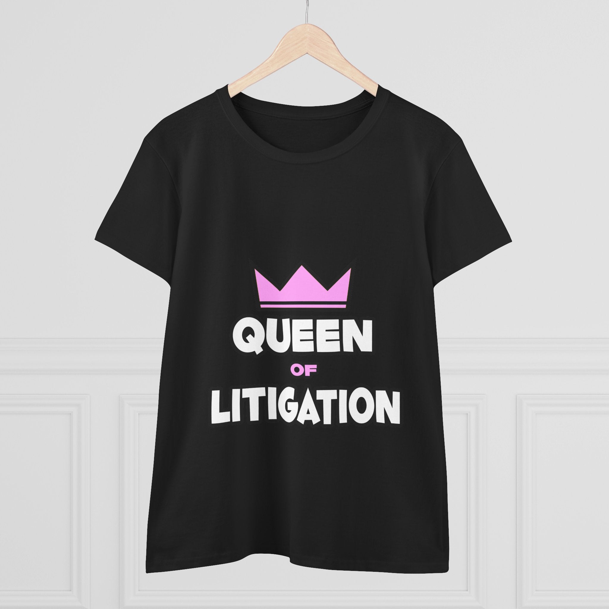 Queen of Litigation - Women's Midweight Cotton Tee