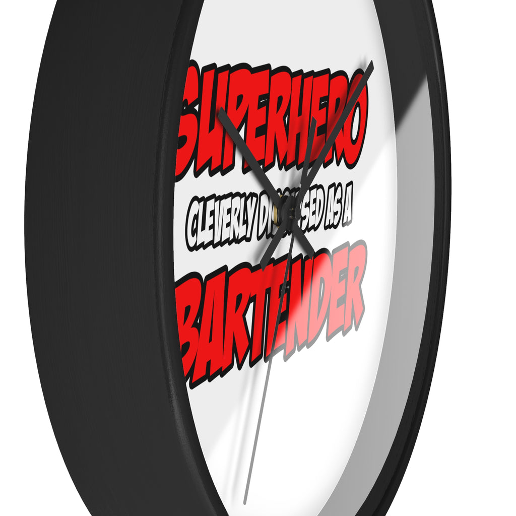 Superhero...Bartender - Wall Clock