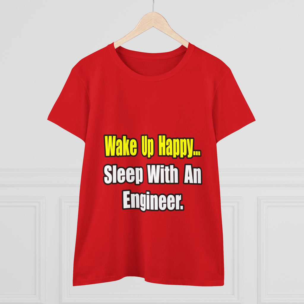 Sleep With Engineer - Women's Midweight Cotton Tee
