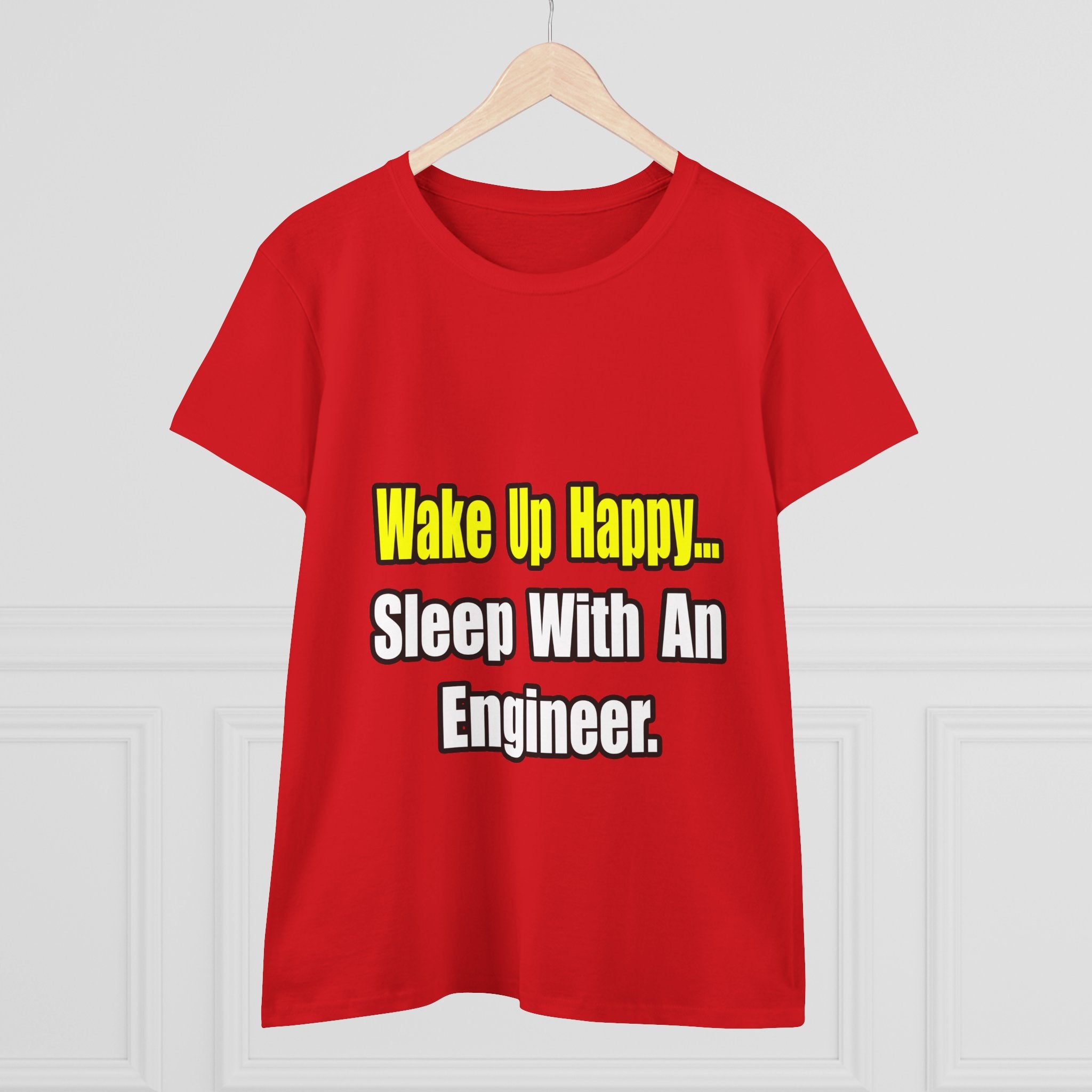 Sleep With Engineer - Women's Midweight Cotton Tee