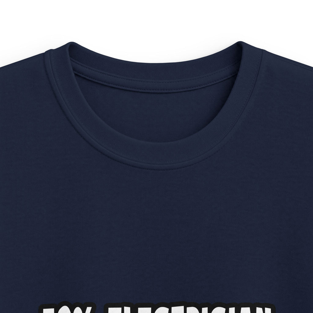 Half Electrician ... Half Superhero - Kids Softstyle Tee