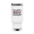 SuperMom Biologist - Stainless Steel Travel Mug with Handle, 14oz