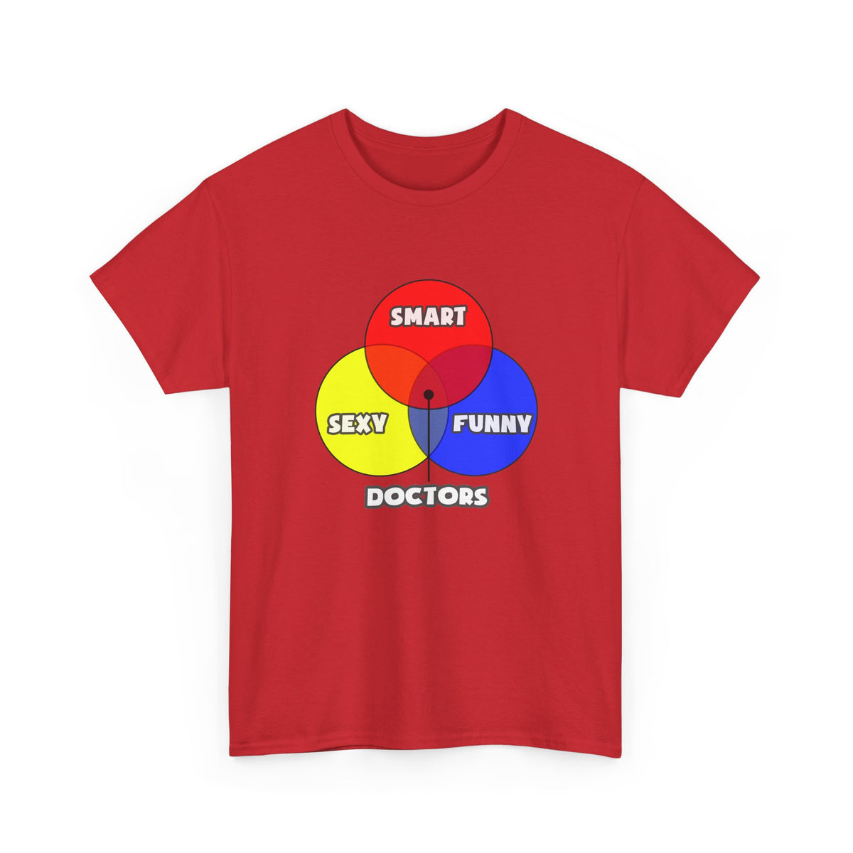 Venn Diagram .. Doctors - Unisex Heavy Cotton Tee