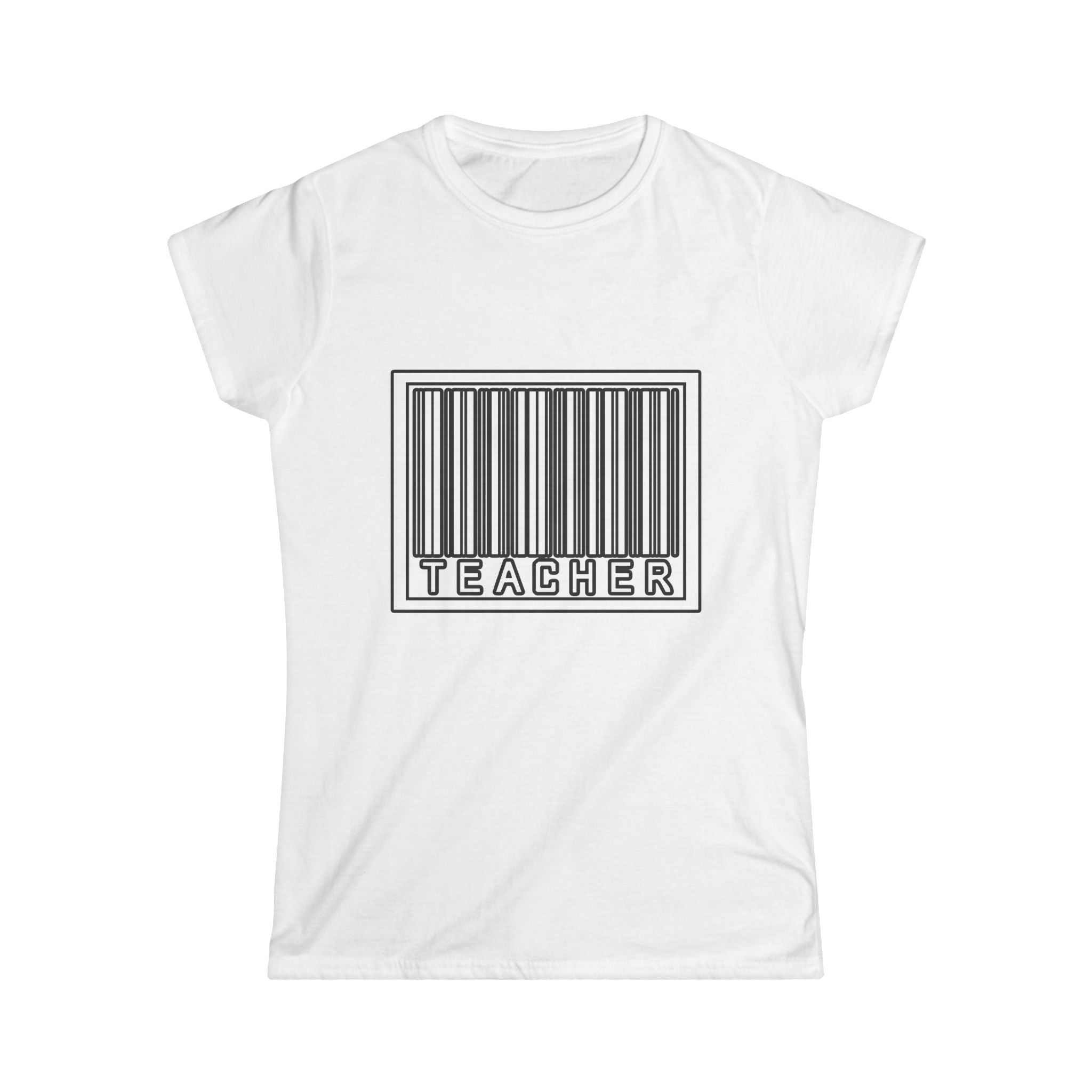 Barcode Teacher - Women's Softstyle Tee