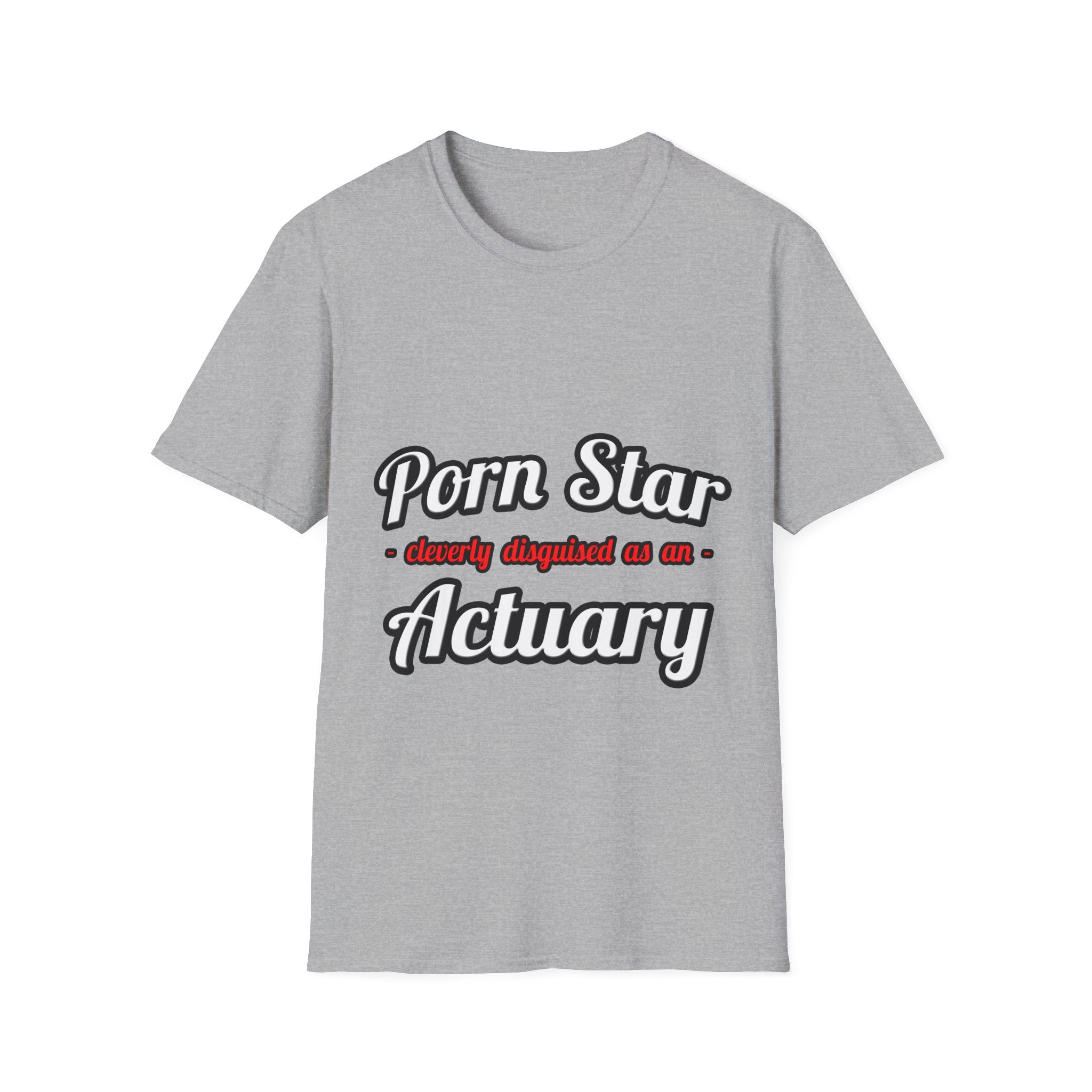 Porn Star ... Actuary - Unisex Softstyle T-Shirt