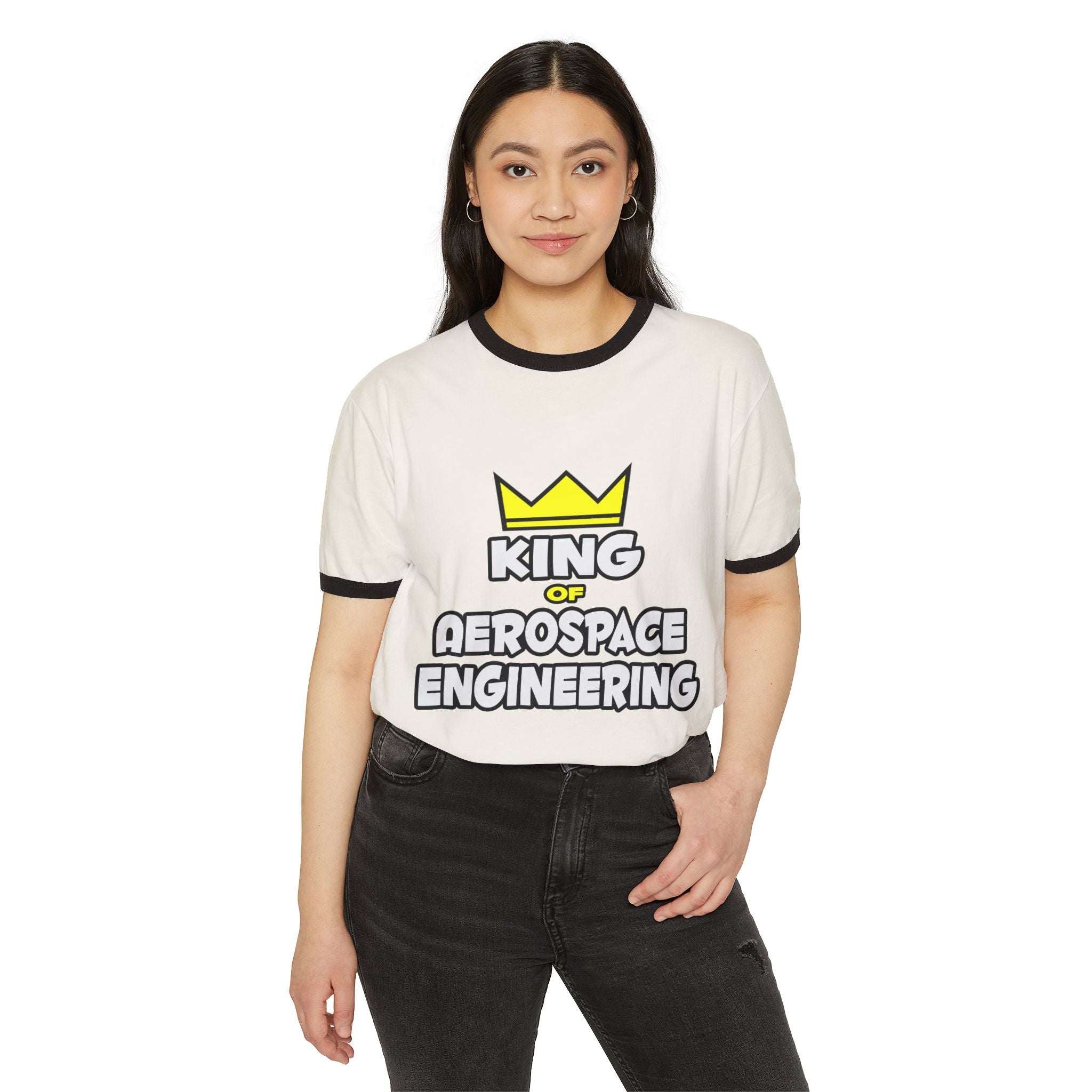 King of Aerospace Engineering - Unisex Cotton Ringer T-Shirt