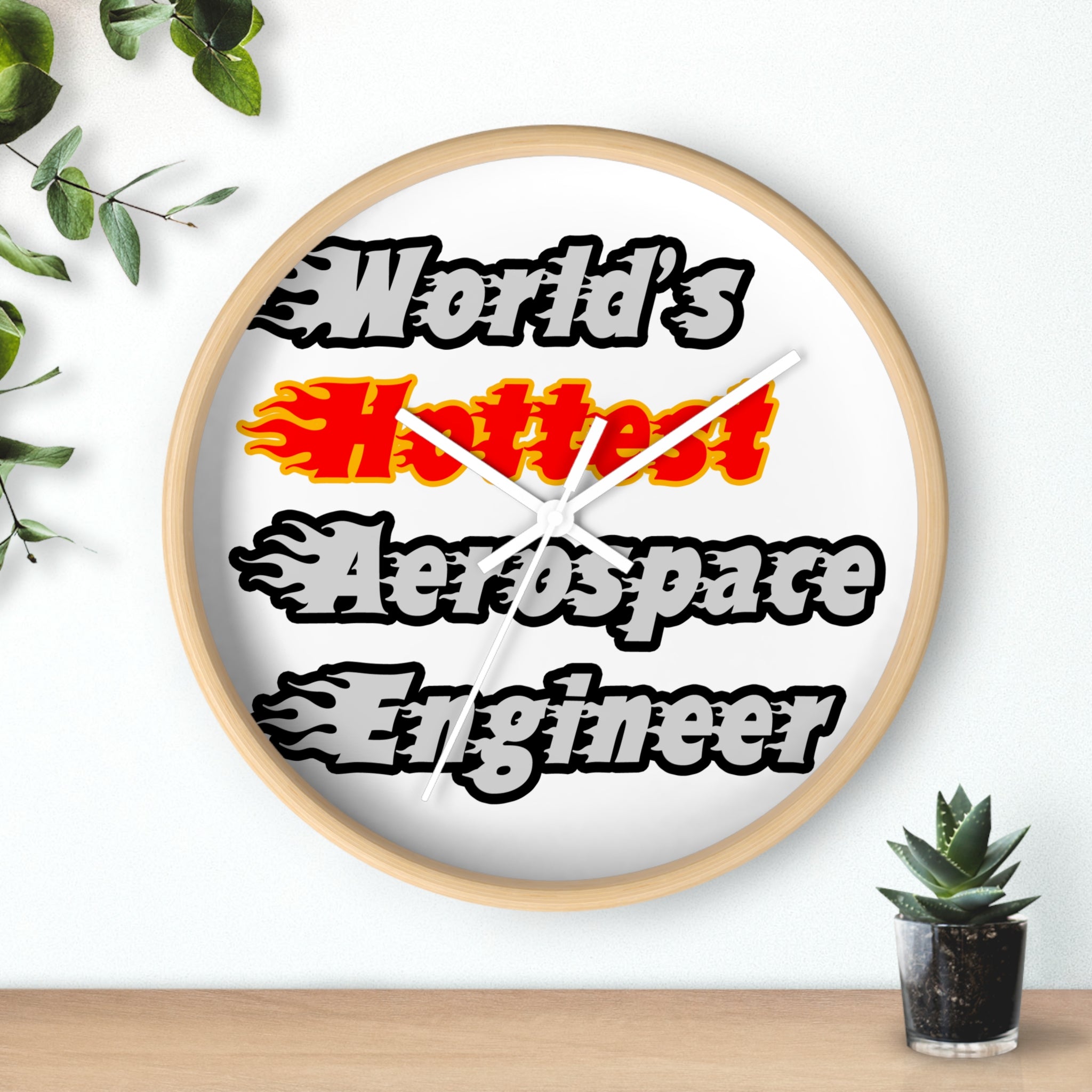 World's Hottest Aerospace Engineer - Wall Clock