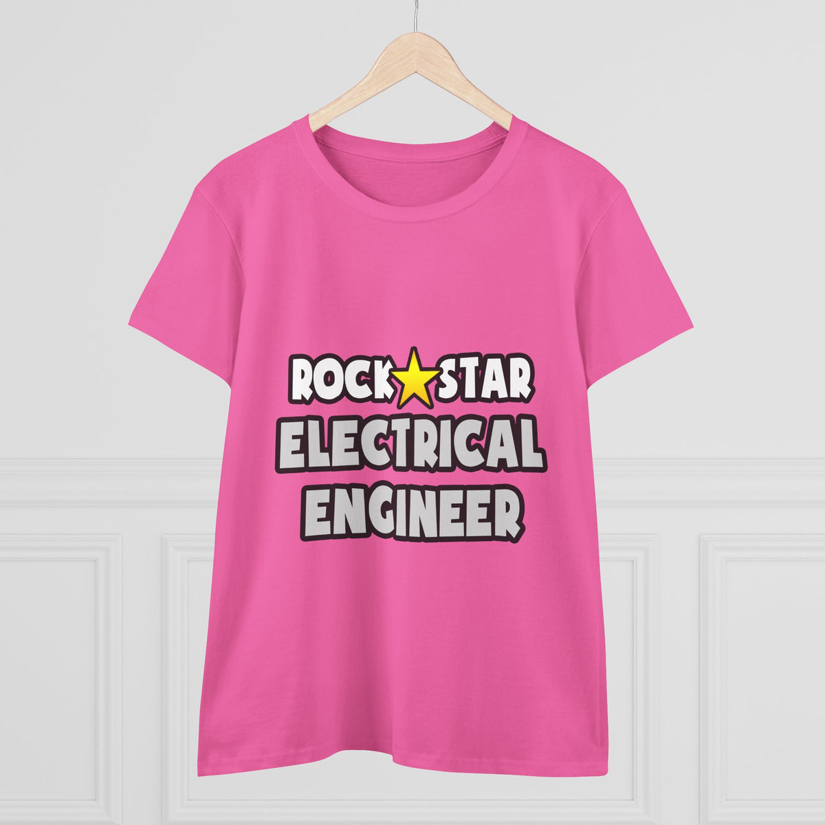 Rock Star Electrical Engineer - Women's Midweight Cotton Tee