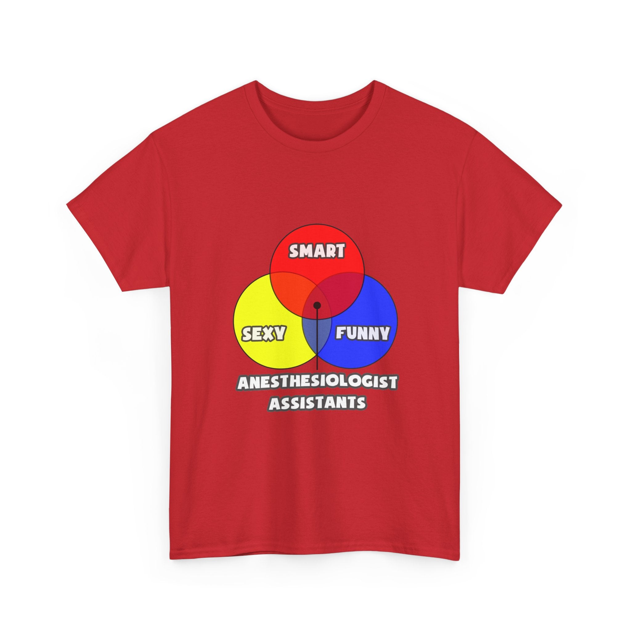 Venn Diagram .. Anesthesiologist Assistants - Unisex Heavy Cotton Tee