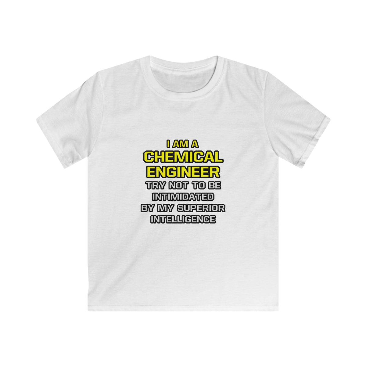 Chemical Engineer...Superior Intelligence - Kids Softstyle Tee