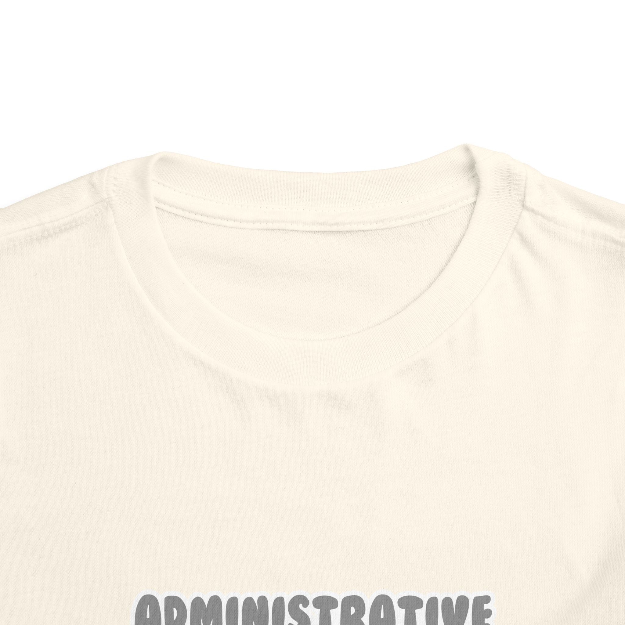Administrative Asst ... Will Work For Ice Cream - Toddler Short Sleeve Tee