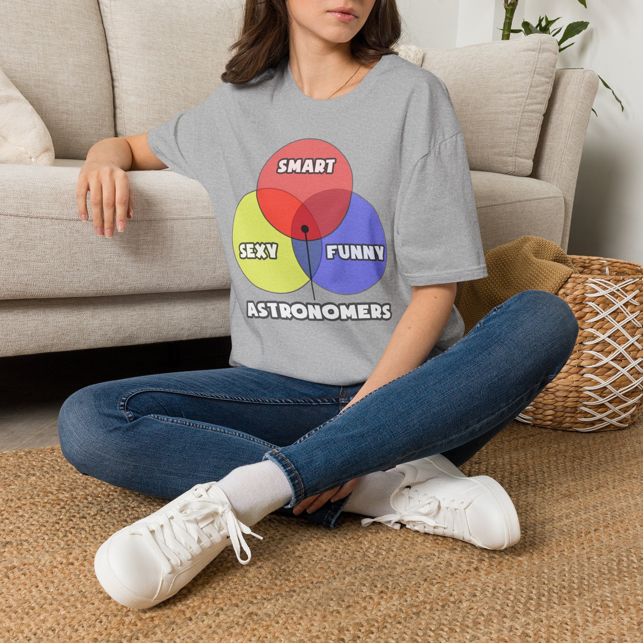 Venn Diagram .. Astronomers - Unisex Softstyle T-Shirt