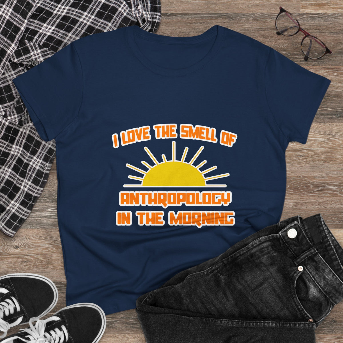 Smell of Anthropology in the Morning - Women's Midweight Cotton Tee
