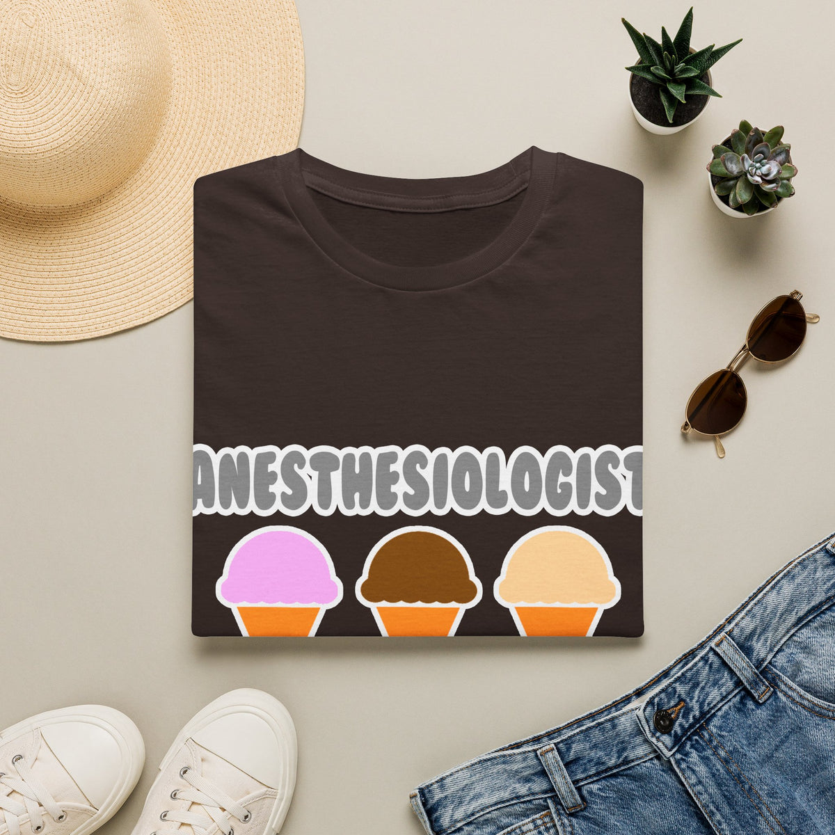 Anesthesiologist ... Will Work For Ice Cream - Unisex Softstyle T-Shirt