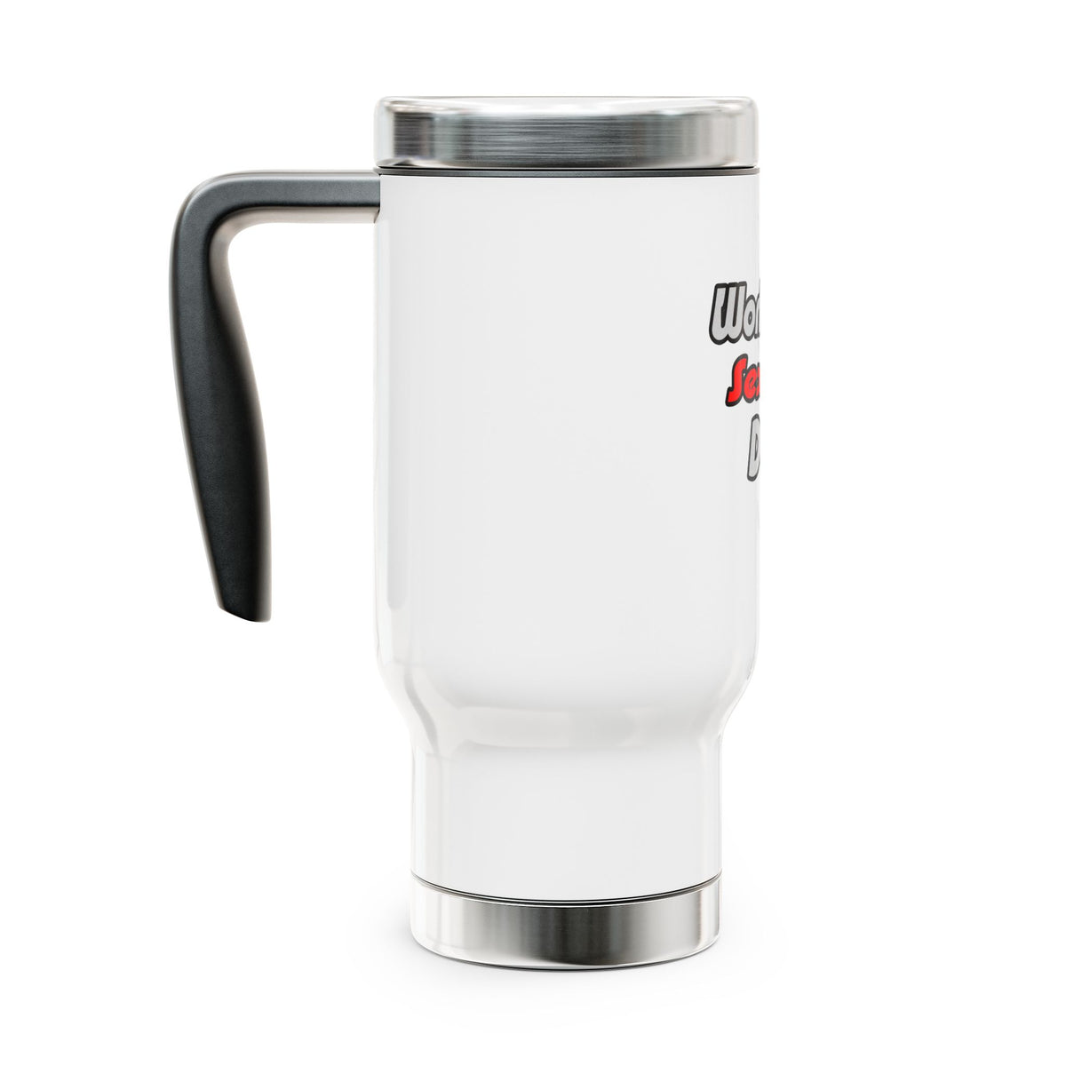 World's Sexiest Doctor - Stainless Steel Travel Mug with Handle, 14oz