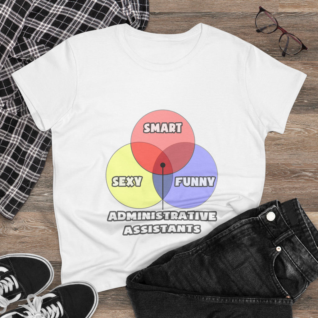 Venn Diagram .. Administrative Assistants - Women's Midweight Cotton Tee