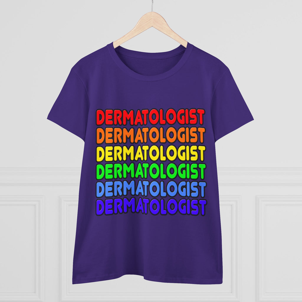 Rainbow Dermatologist - Women's Midweight Cotton Tee