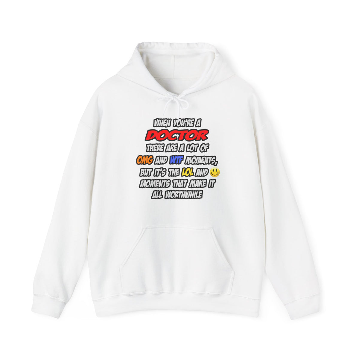 Doctor .. OMG WTF LOL - Unisex Heavy Blend™ Hooded Sweatshirt