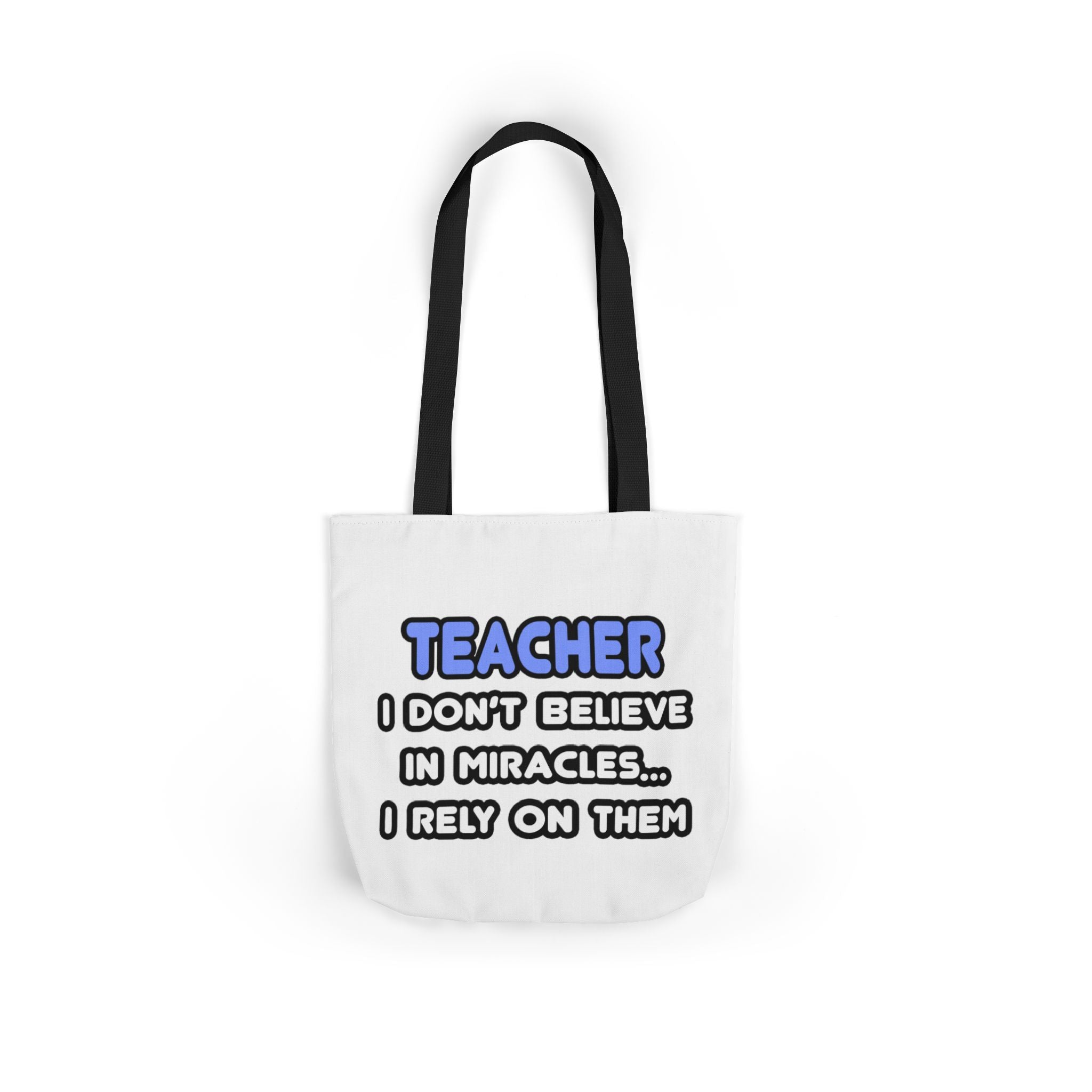 Miracles and Teachers - Canvas Tote Bag, 5-Color Straps
