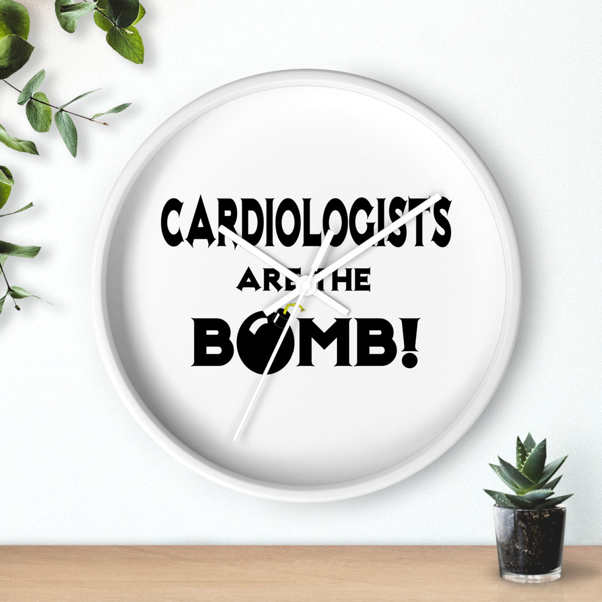 Cardiologists Are The Bomb! - Wall Clock