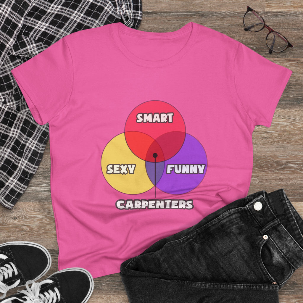 Venn Diagram .. Carpenters - Women's Midweight Cotton Tee