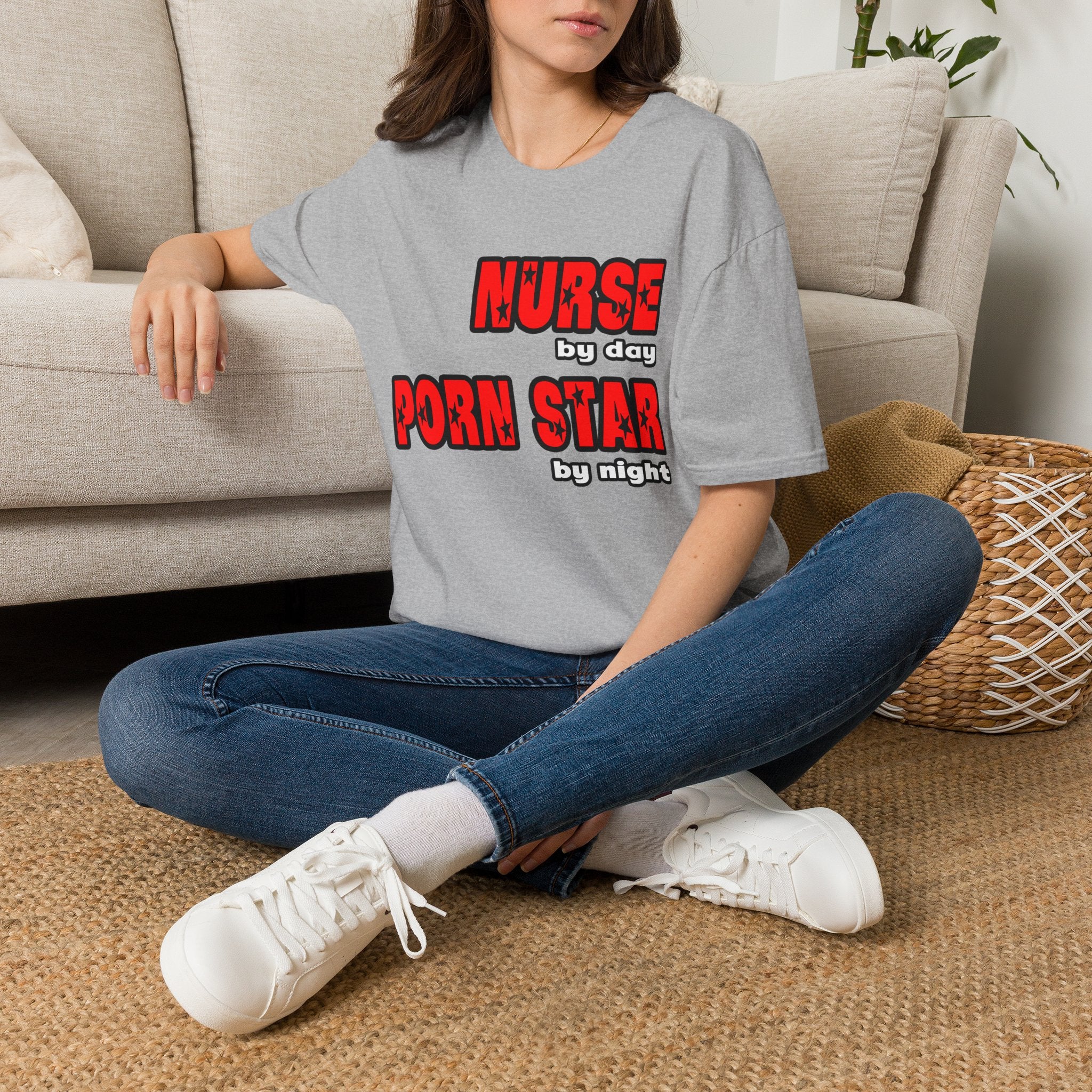 Nurse By Day...Porn Star By Night - Unisex Softstyle T-Shirt
