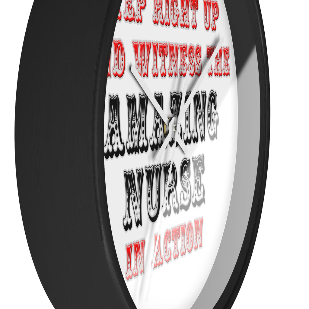 Amazing Nurse In Action - Wall Clock