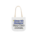Wake Up Healthy...Sleep With a Nurse - Canvas Tote Bag, 5-Color Straps
