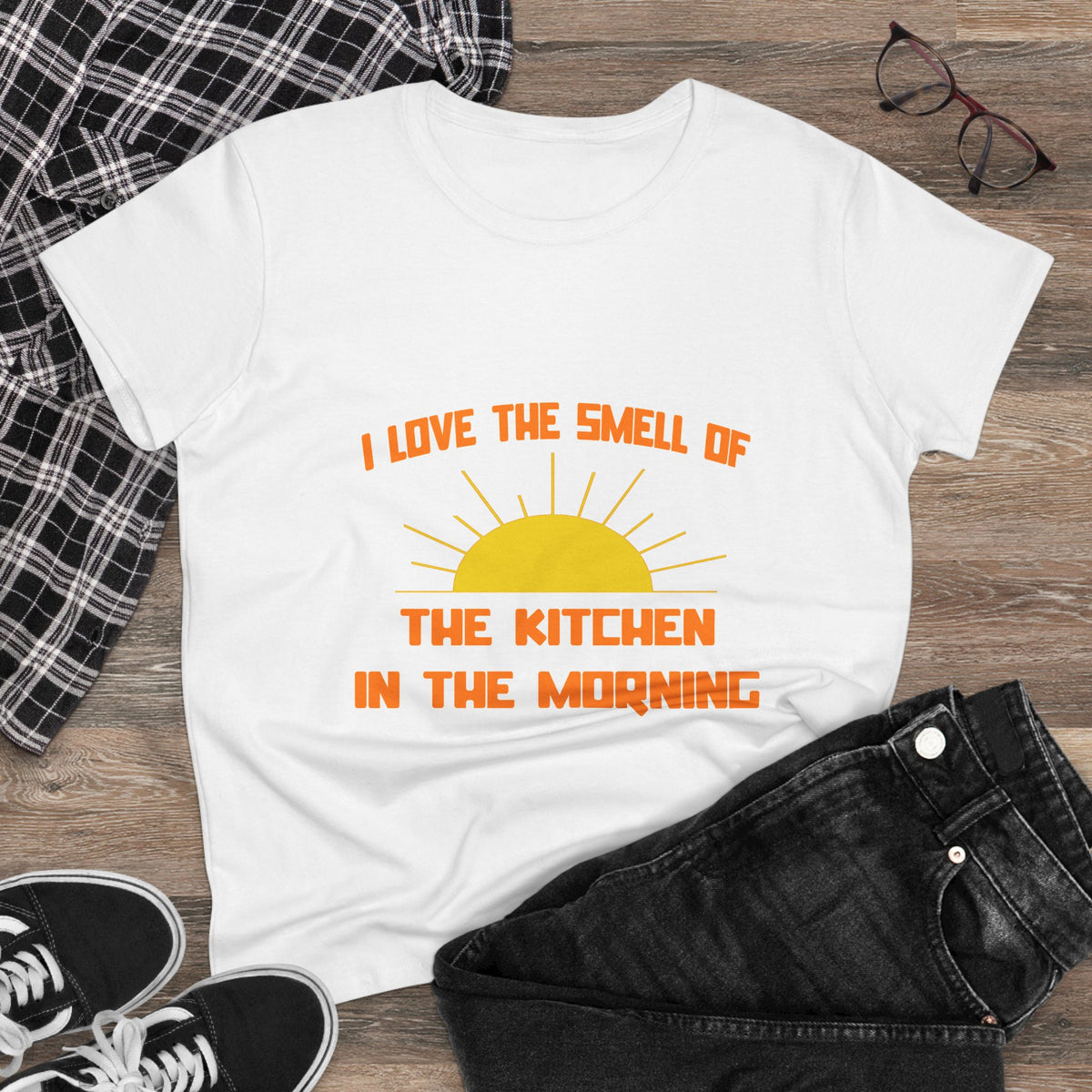 Smell of The Kitchen in the Morning - Women's Midweight Cotton Tee