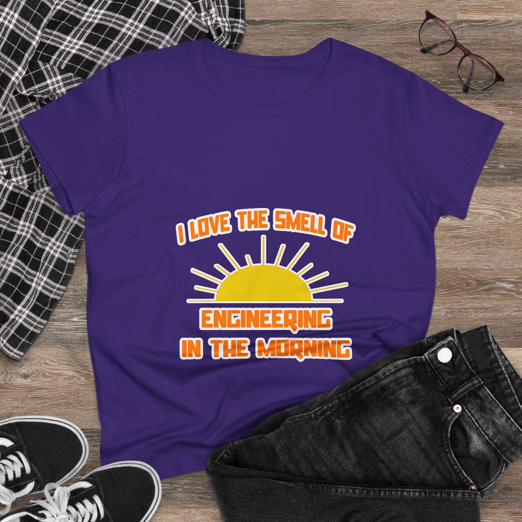 Smell of Engineering in the Morning - Women's Midweight Cotton Tee