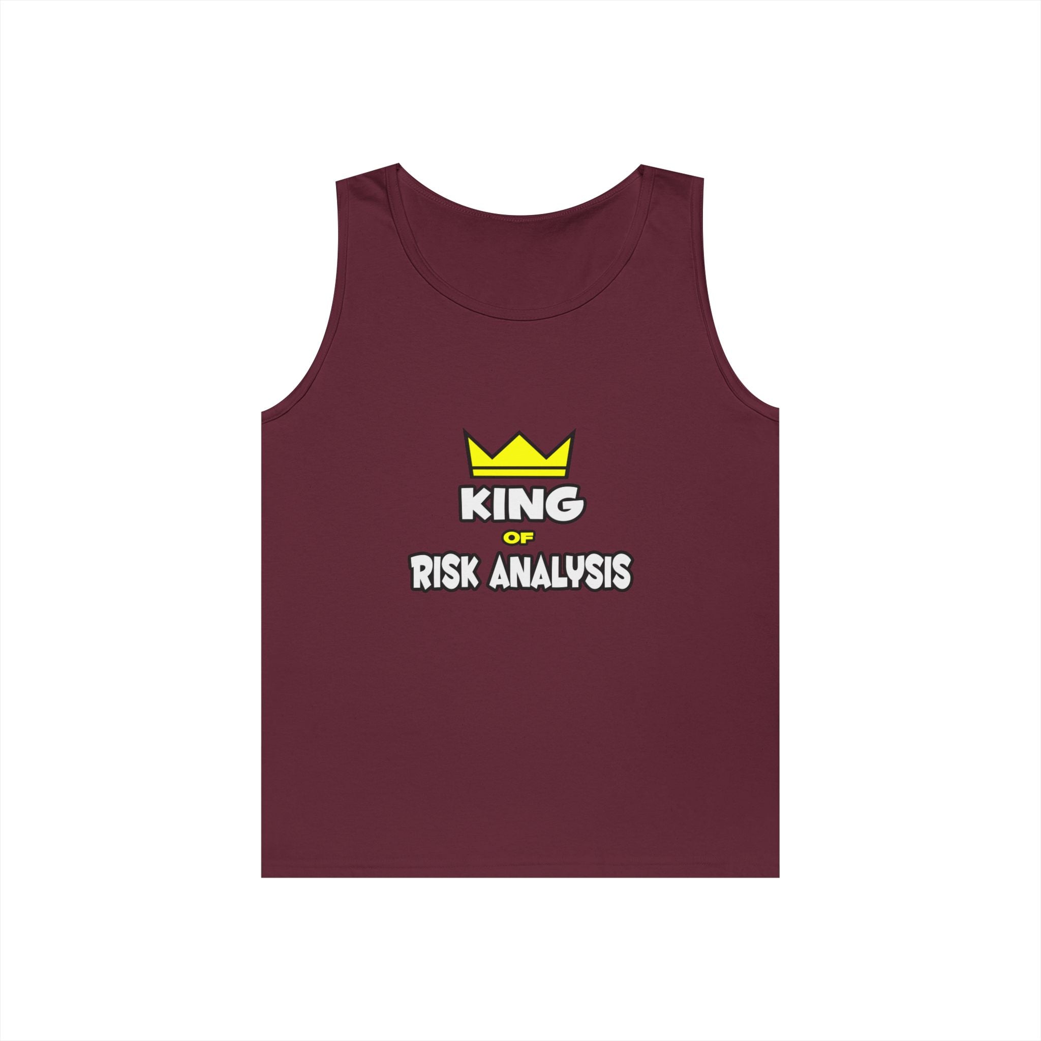 King of Risk Analysis - Unisex Heavy Cotton Tank Top