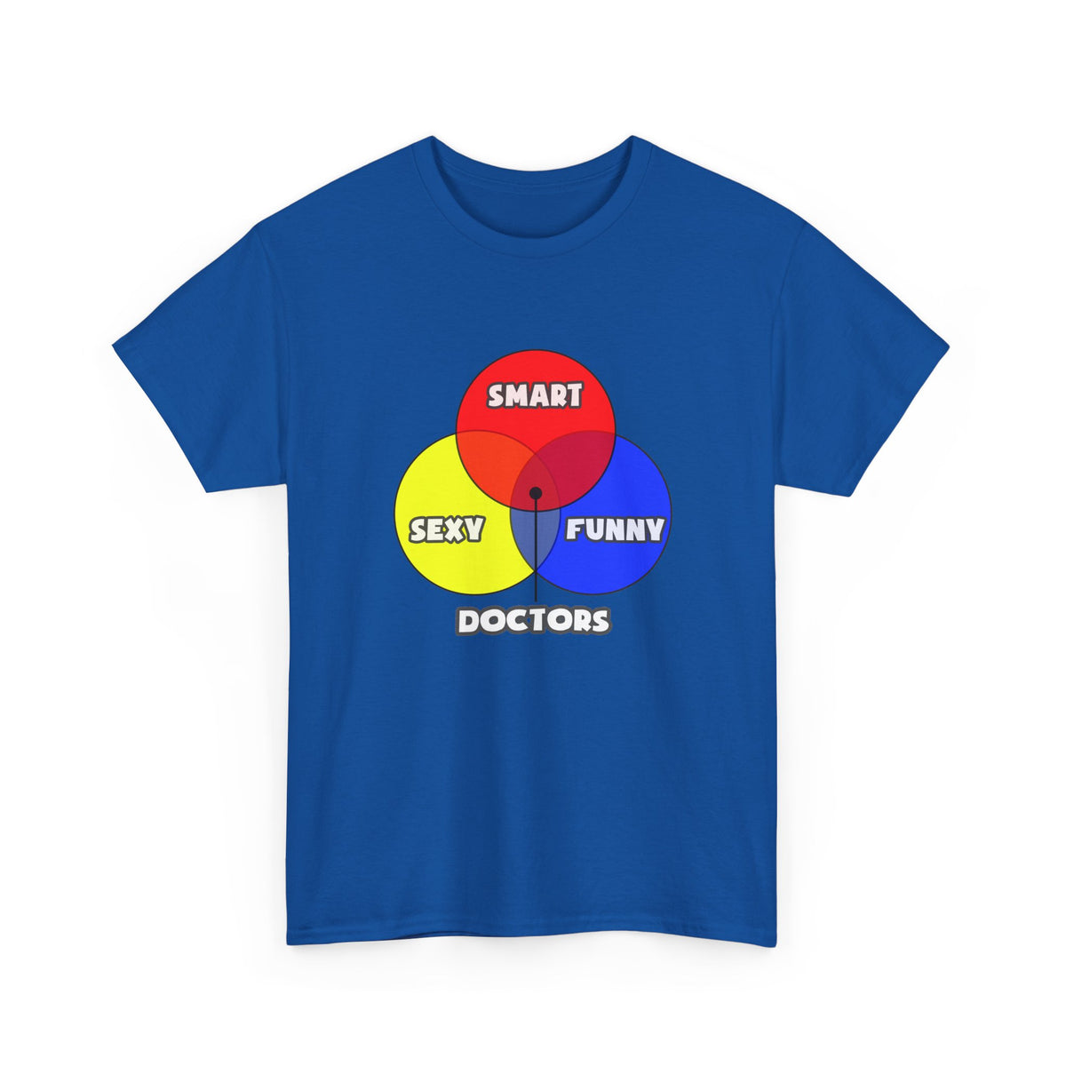 Venn Diagram .. Doctors - Unisex Heavy Cotton Tee