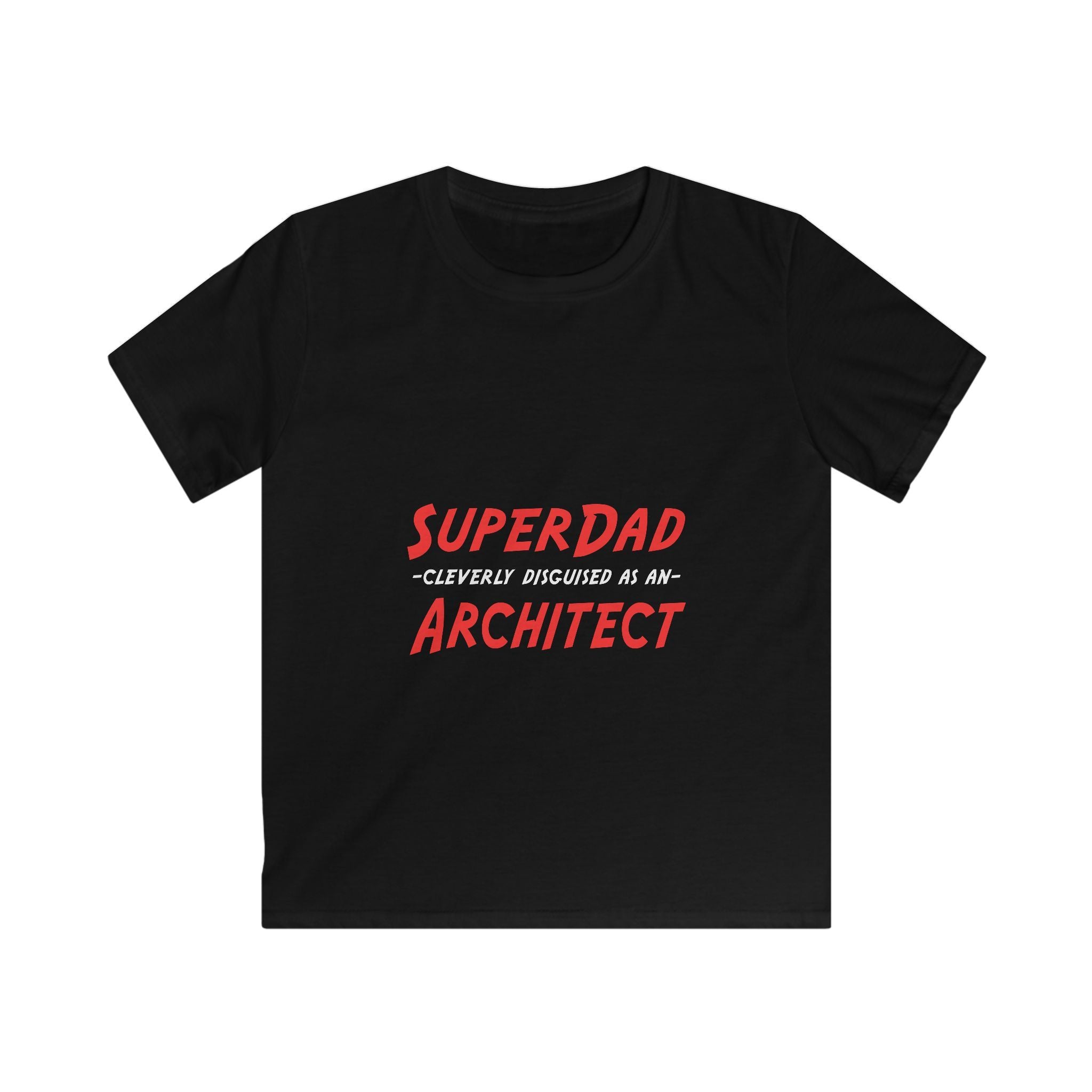 SuperDad...Architect - Kids Softstyle Tee