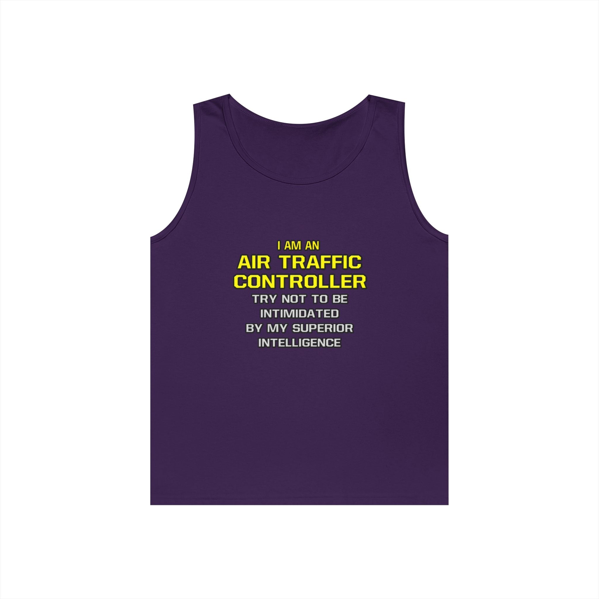 Air Traffic Controller...Superior Intelligence - Unisex Heavy Cotton Tank Top