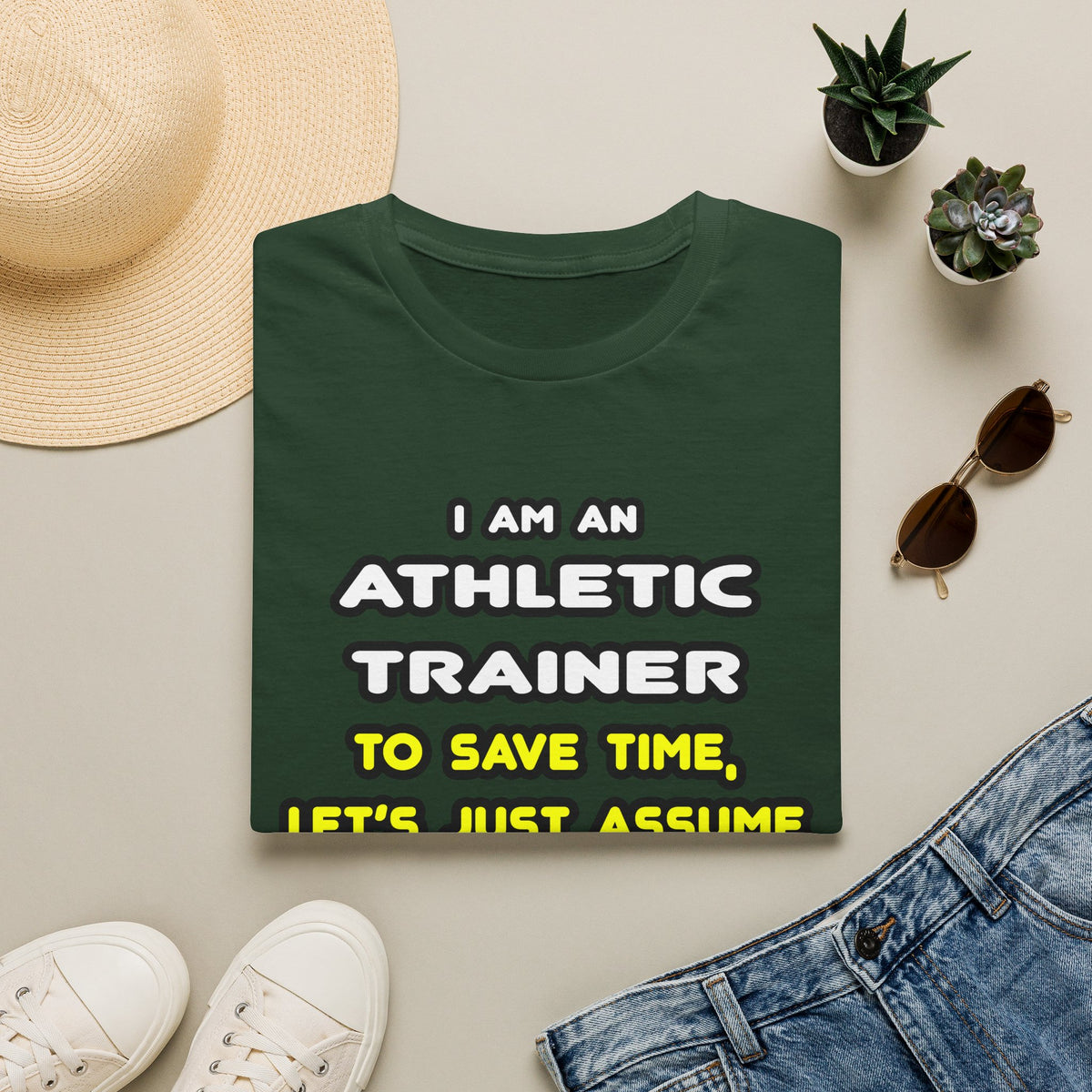 Funny Athletic Trainer T Shirts - Unisex Softstyle T-Shirt