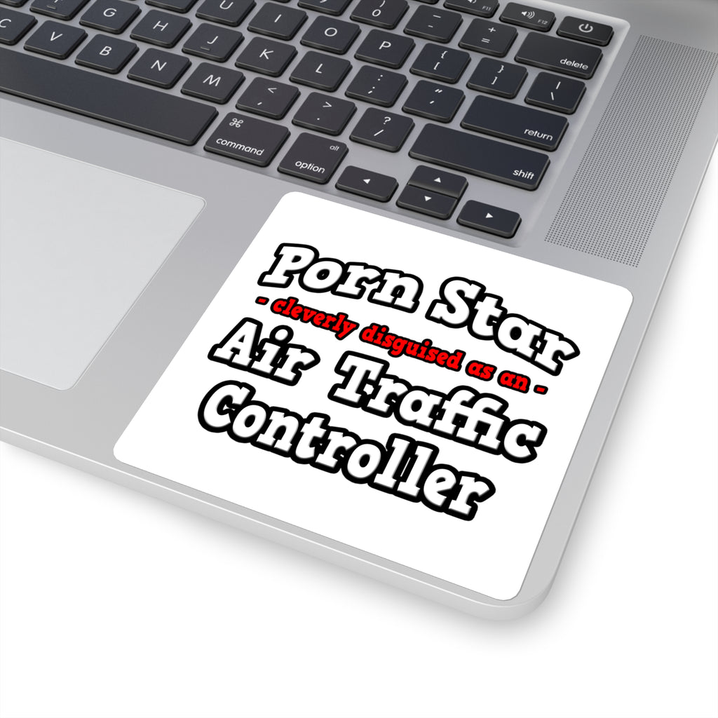 Porn Star...Air Traffic Controller - Square Stickers