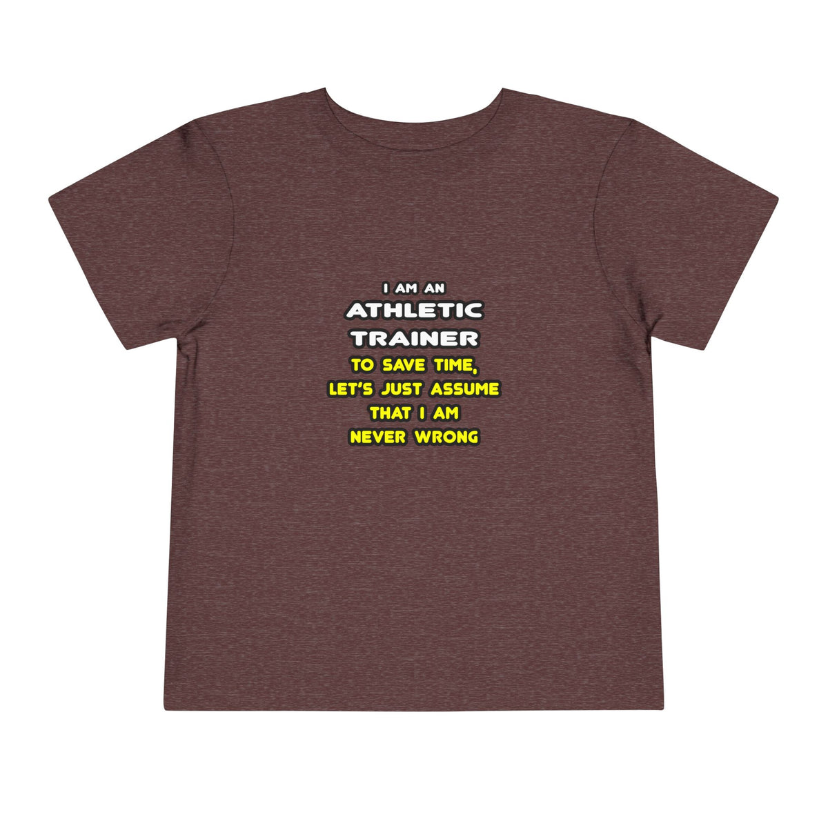 Funny Athletic Trainer T Shirts - Toddler Short Sleeve Tee